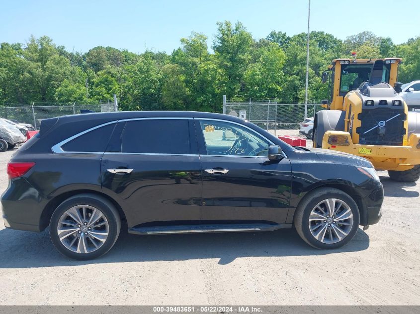 2017 Acura Mdx Technology Package VIN: 5FRYD4H59HB036456 Lot: 39483651