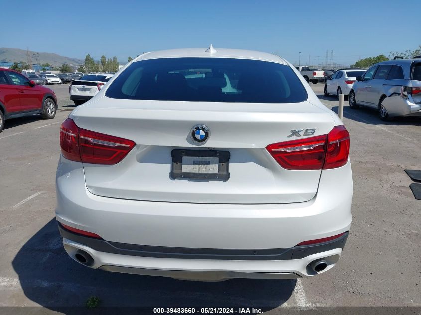 2015 BMW X6 xDrive35I VIN: 5UXKU2C58F0F95707 Lot: 39483660