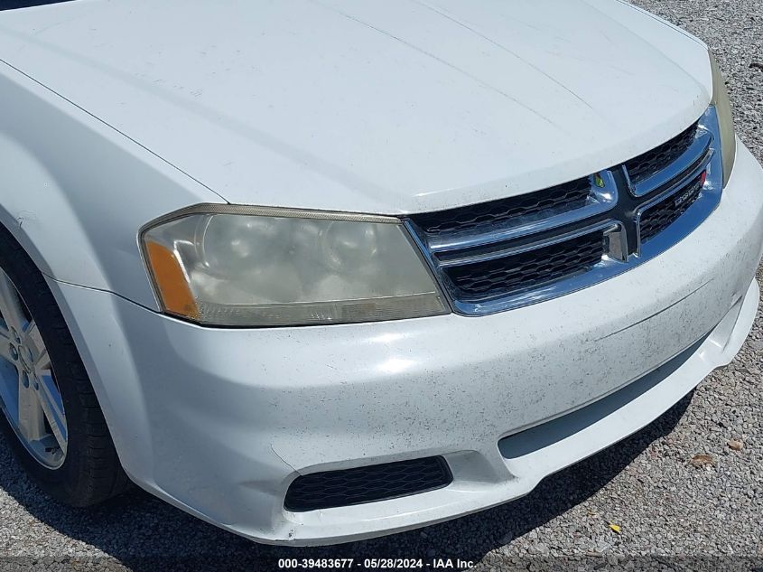 2013 Dodge Avenger Se VIN: 1C3CDZABXDN516787 Lot: 39483677