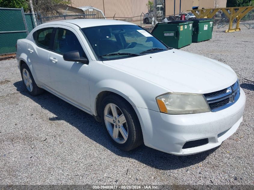 2013 Dodge Avenger Se VIN: 1C3CDZABXDN516787 Lot: 39483677