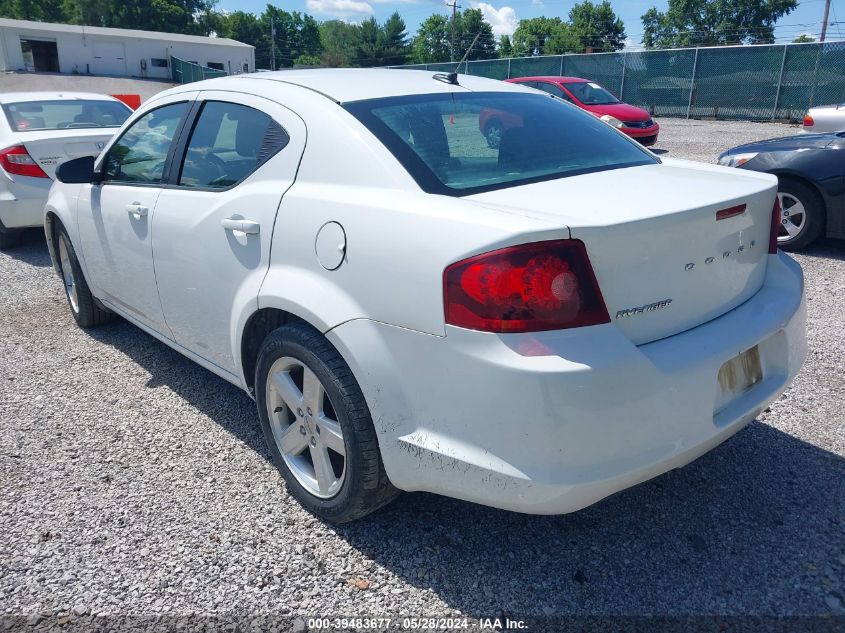 2013 Dodge Avenger Se VIN: 1C3CDZABXDN516787 Lot: 39483677