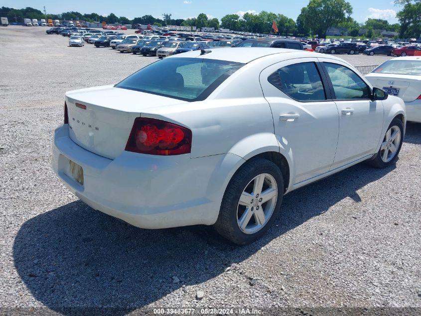 2013 Dodge Avenger Se VIN: 1C3CDZABXDN516787 Lot: 39483677