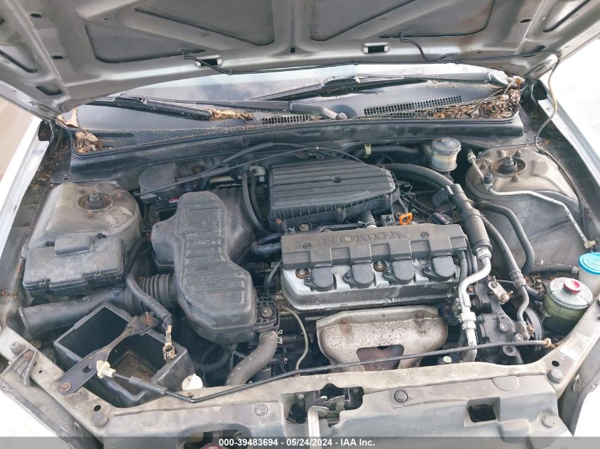 2003 Honda Civic Lx VIN: 2HGES16503H578271 Lot: 39483694