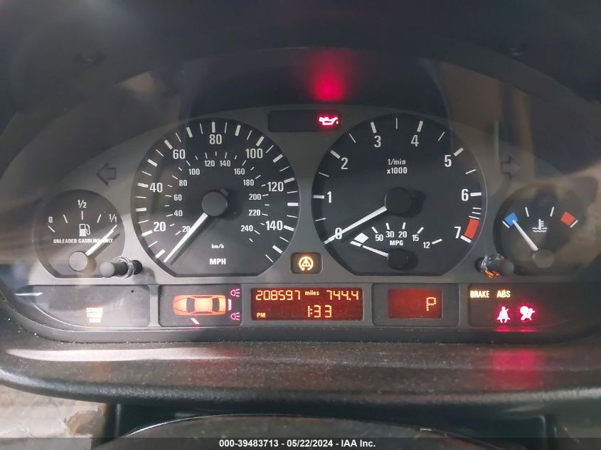 2001 BMW 325I VIN: WBAAV33421FU79460 Lot: 39483713