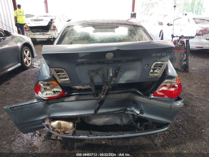 2001 BMW 325I VIN: WBAAV33421FU79460 Lot: 39483713
