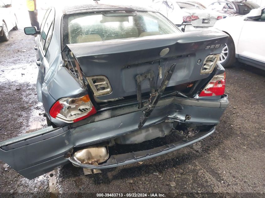 2001 BMW 325I VIN: WBAAV33421FU79460 Lot: 39483713