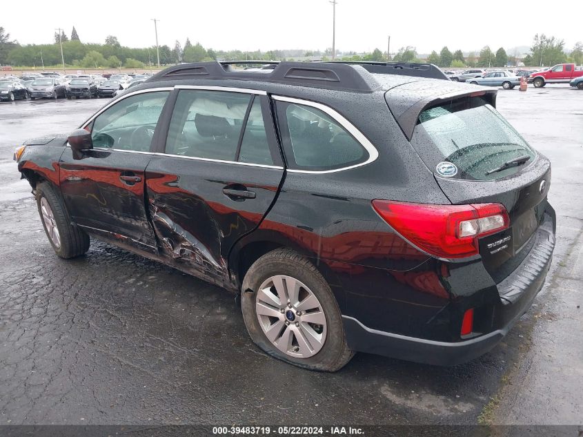 2017 Subaru Outback 2.5I VIN: 4S4BSAAC1H3207486 Lot: 39483719