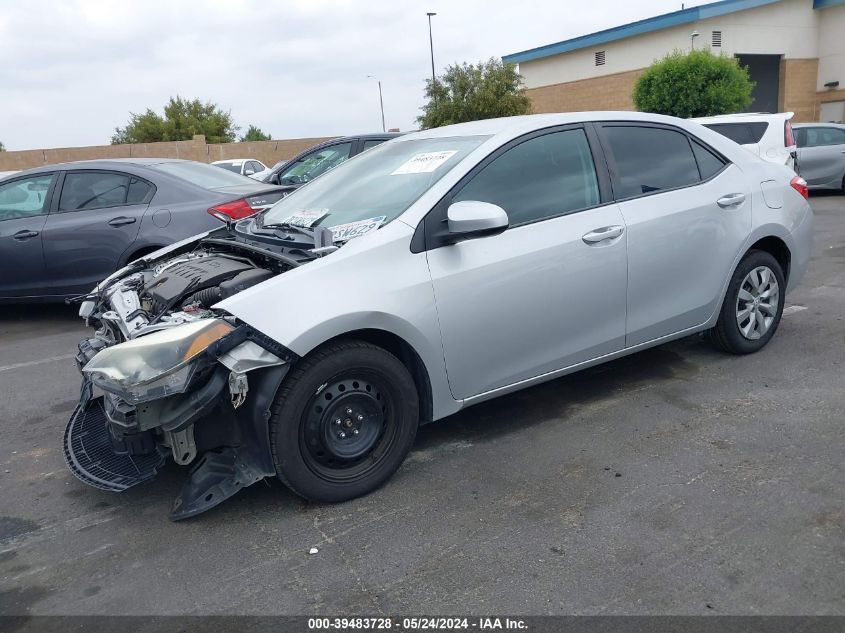 2016 Toyota Corolla Le VIN: 5YFBURHE3GP475529 Lot: 39483728