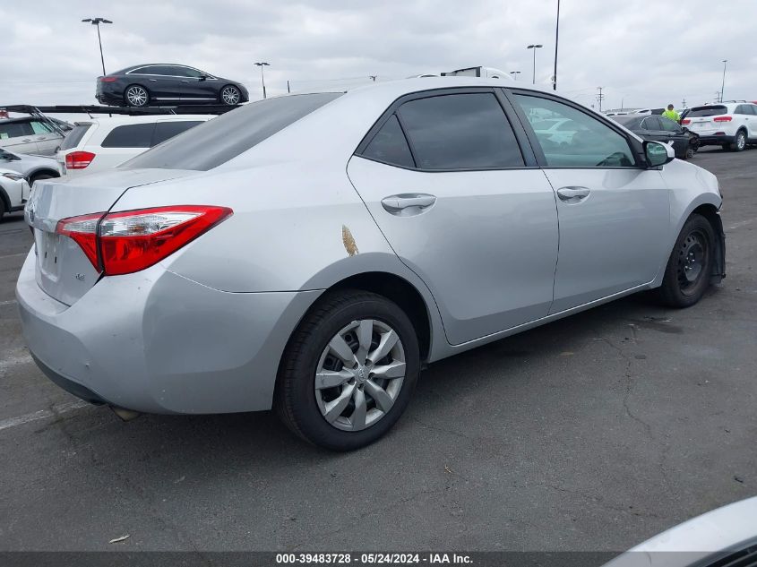 2016 Toyota Corolla Le VIN: 5YFBURHE3GP475529 Lot: 39483728