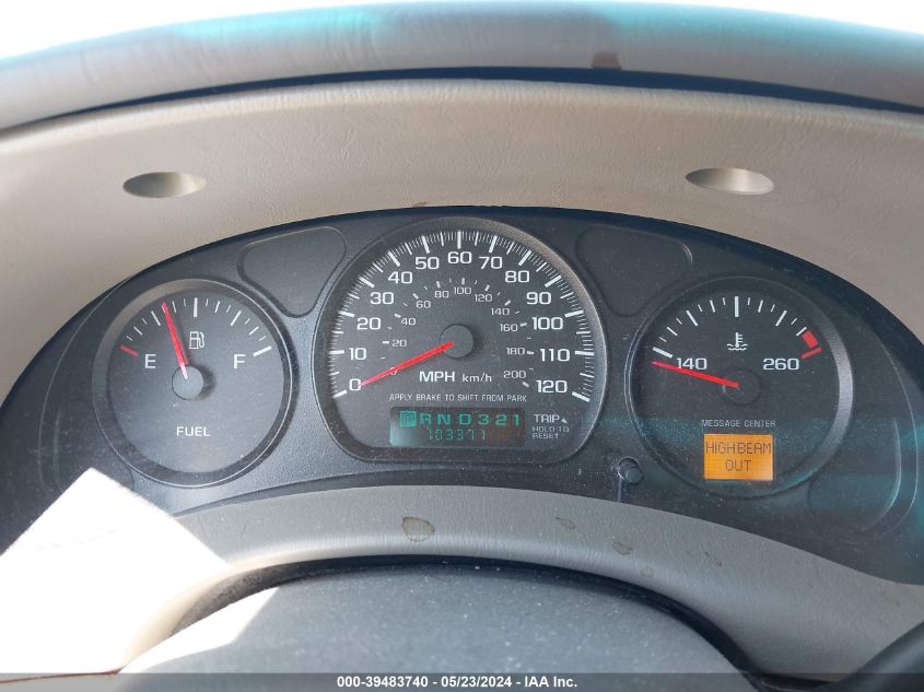 2003 Chevrolet Impala VIN: 2G1WF52E039438082 Lot: 39483740