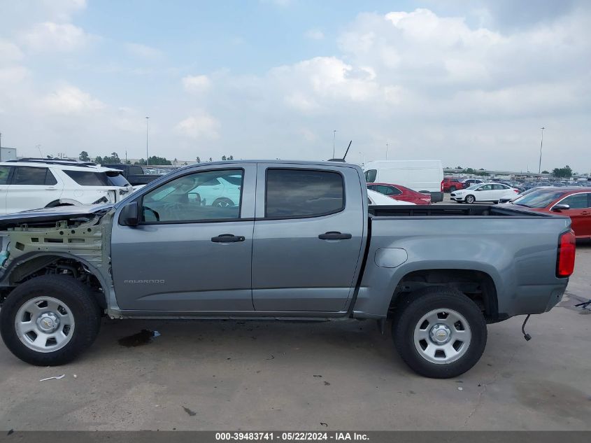 2022 Chevrolet Colorado 2Wd Short Box Wt VIN: 1GCGSBEN3N1308113 Lot: 39483741