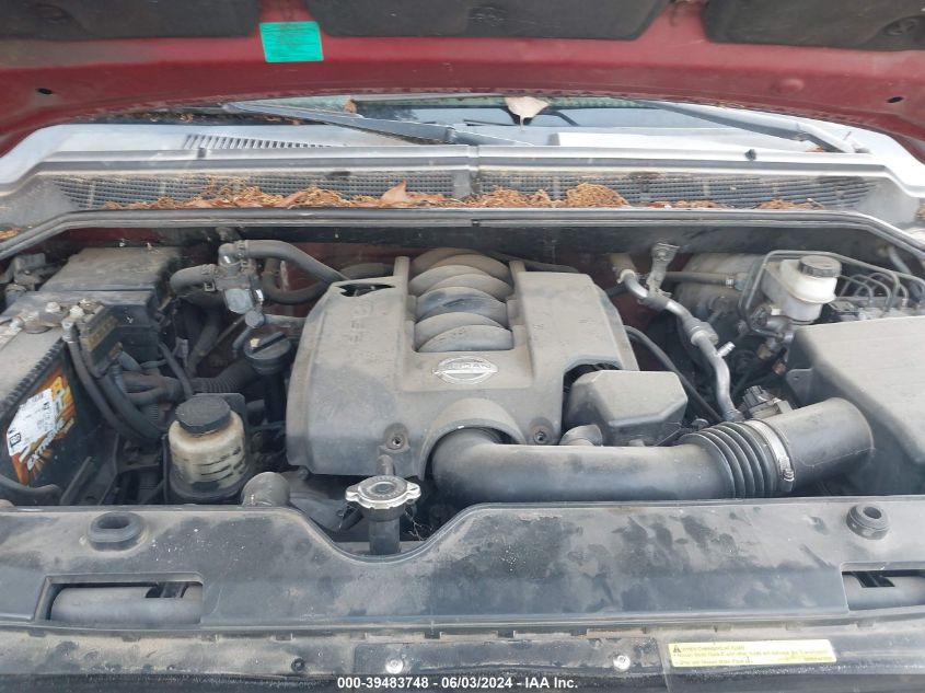 2004 Nissan Titan Se VIN: 1N6AA07A04N556895 Lot: 39483748