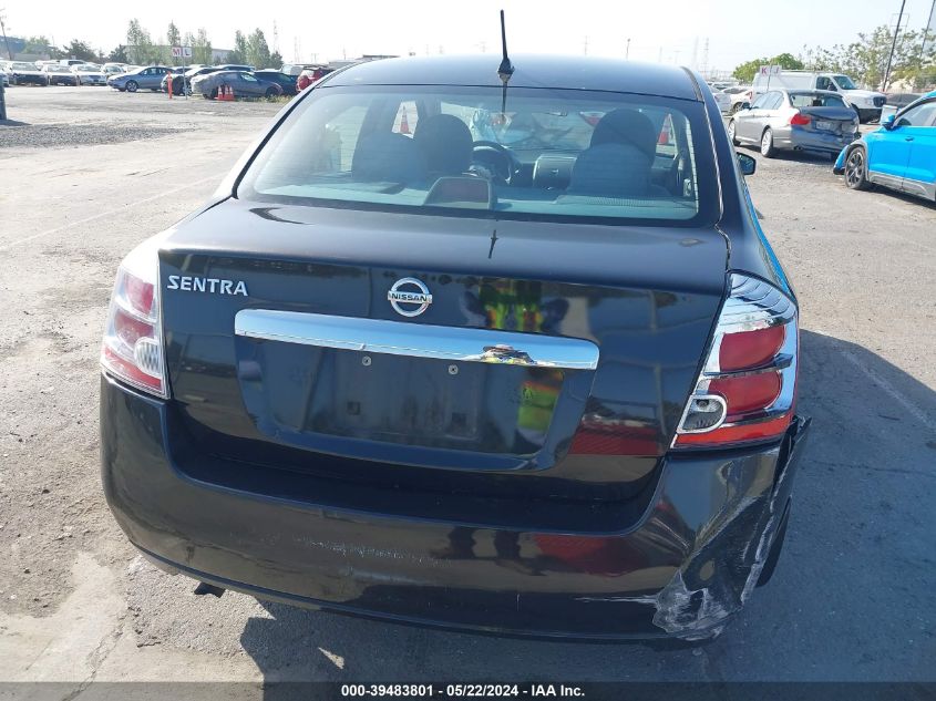 2010 Nissan Sentra 2.0S VIN: 3N1AB6AP8AL722434 Lot: 39483801