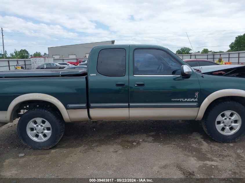 2001 Toyota Tundra Sr5 V8 VIN: 5TBRT34121S132140 Lot: 39483817