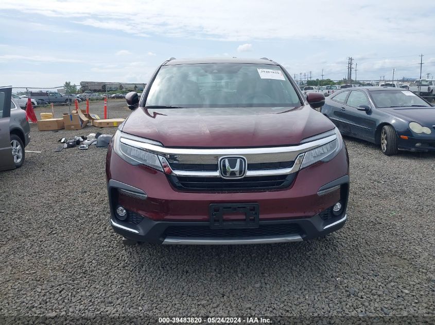 2021 Honda Pilot Awd Touring 8 Passenger VIN: 5FNYF6H91MB085185 Lot: 39483820