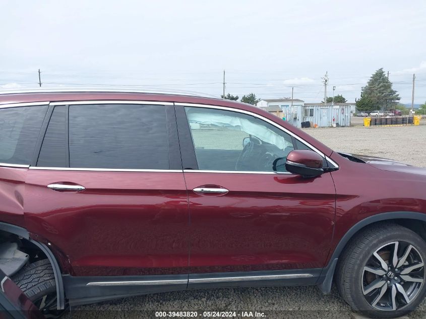 2021 Honda Pilot Awd Touring 8 Passenger VIN: 5FNYF6H91MB085185 Lot: 39483820