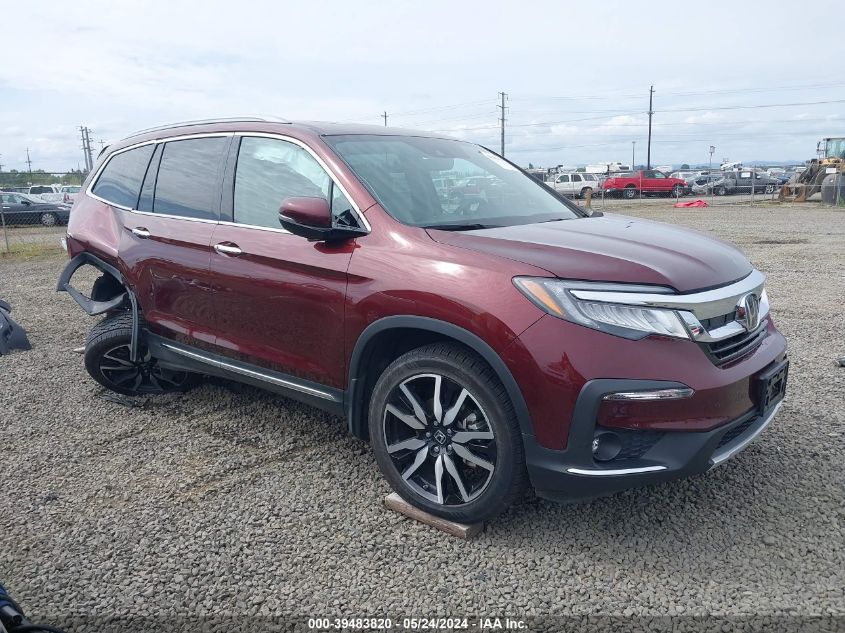 2021 Honda Pilot Awd Touring 8 Passenger VIN: 5FNYF6H91MB085185 Lot: 39483820