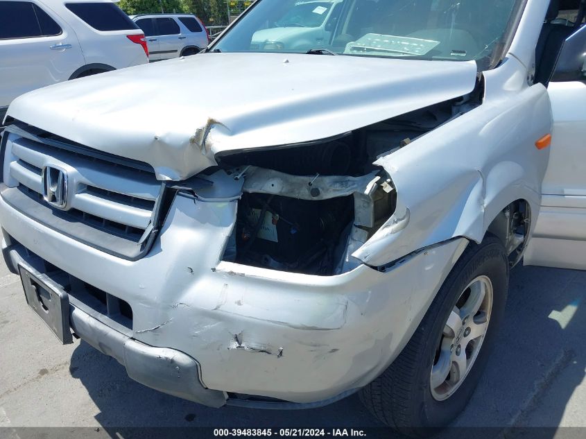 2008 Honda Pilot Ex-L VIN: 5FNYF285X8B021187 Lot: 39483845