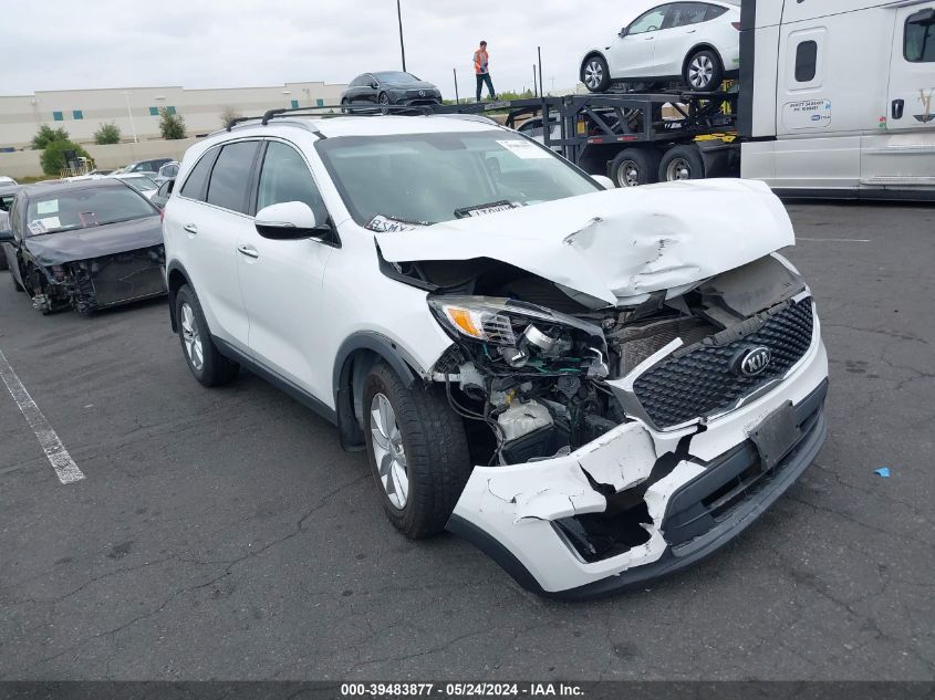 2017 Kia Sorento 3.3L Lx VIN: 5XYPG4A58HG307076 Lot: 39483877