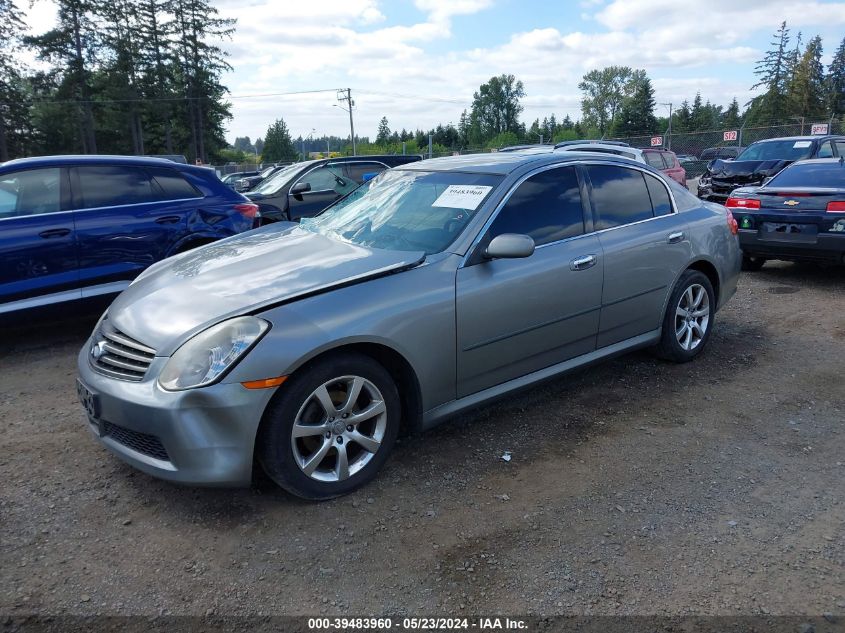 2005 Infiniti G35X VIN: JNKCV51F45M304977 Lot: 39483960