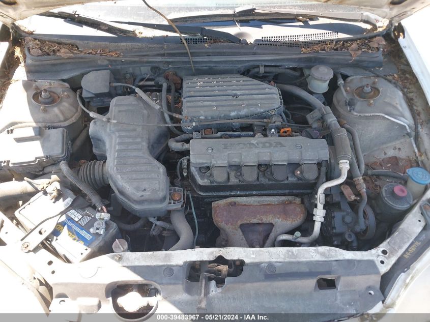 2HGES16522H562507 | 2002 HONDA CIVIC