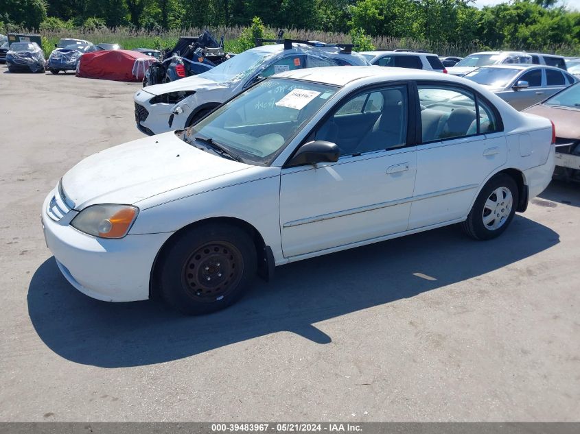 2HGES16522H562507 | 2002 HONDA CIVIC