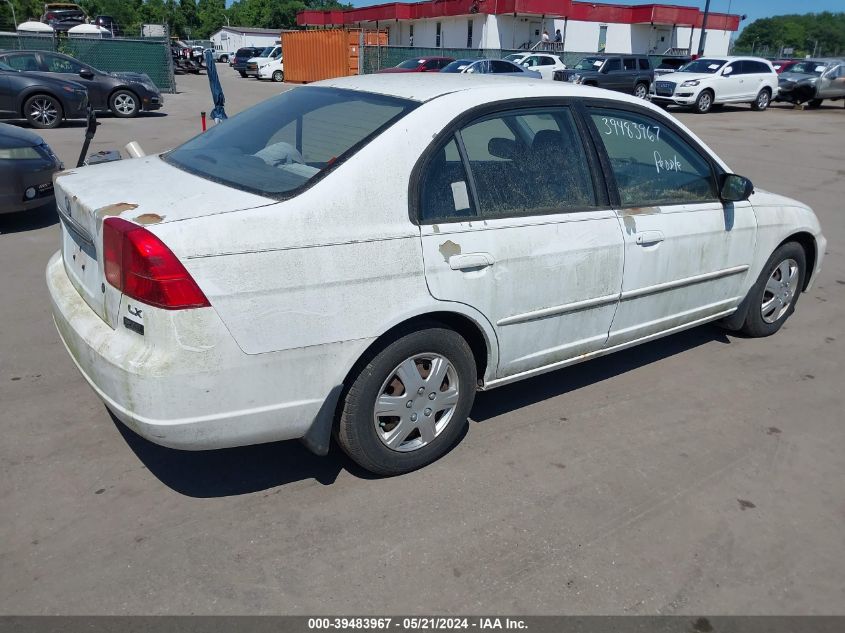 2HGES16522H562507 | 2002 HONDA CIVIC