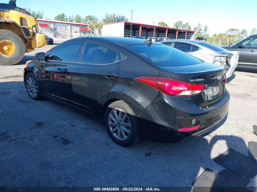 2014 Hyundai Elantra Se/Sport/Limited VIN: KMHDH4AE5EU062288 Lot: 39483985