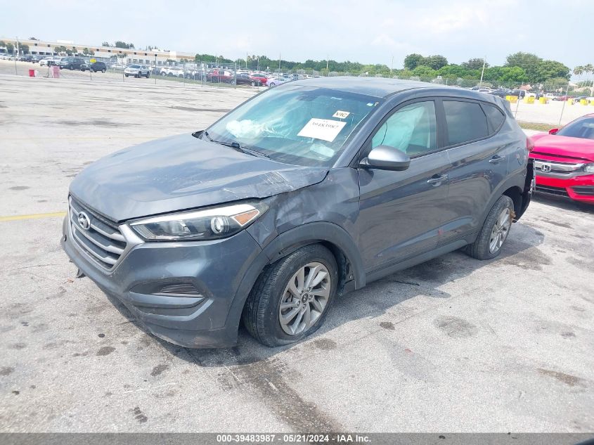 2017 Hyundai Tucson Se VIN: KM8J23A42HU393033 Lot: 39483987