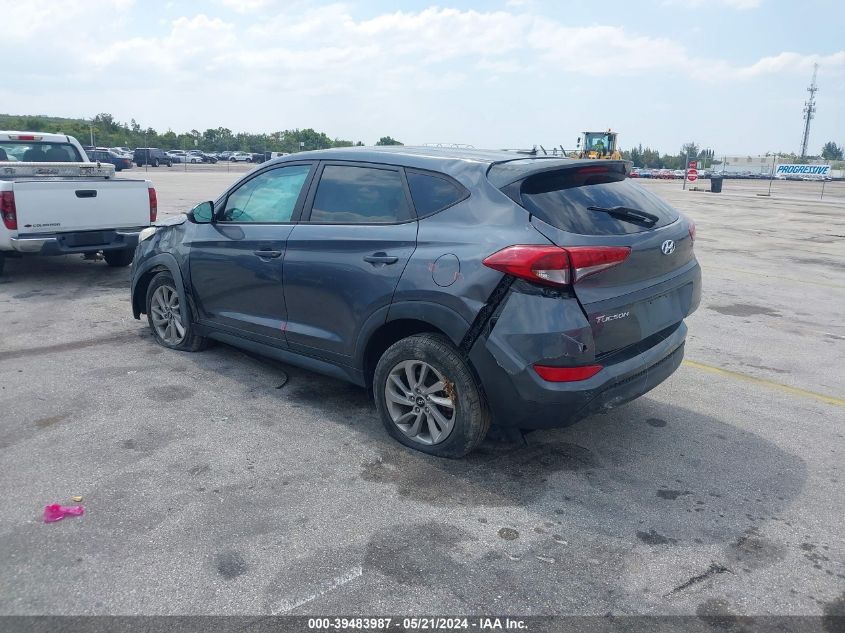 2017 Hyundai Tucson Se VIN: KM8J23A42HU393033 Lot: 39483987