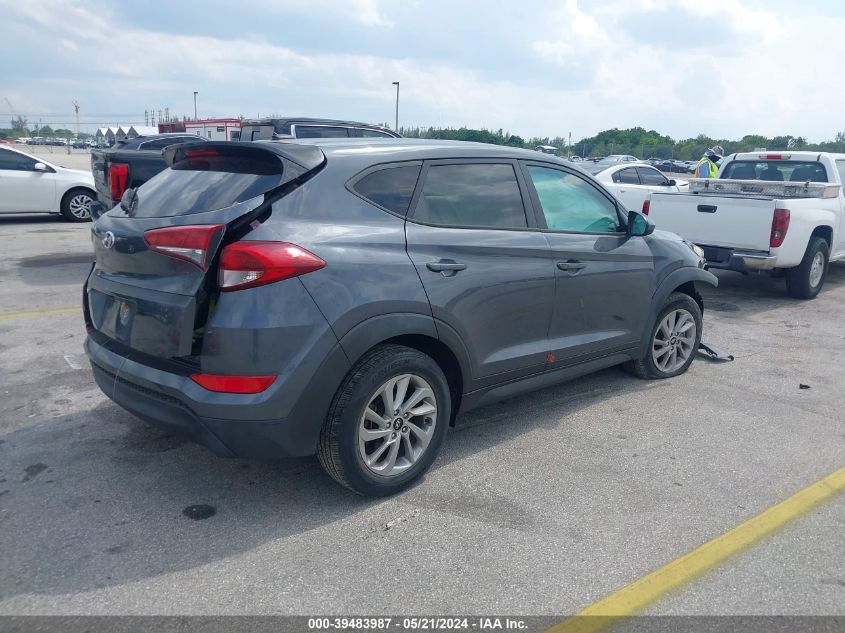 2017 Hyundai Tucson Se VIN: KM8J23A42HU393033 Lot: 39483987