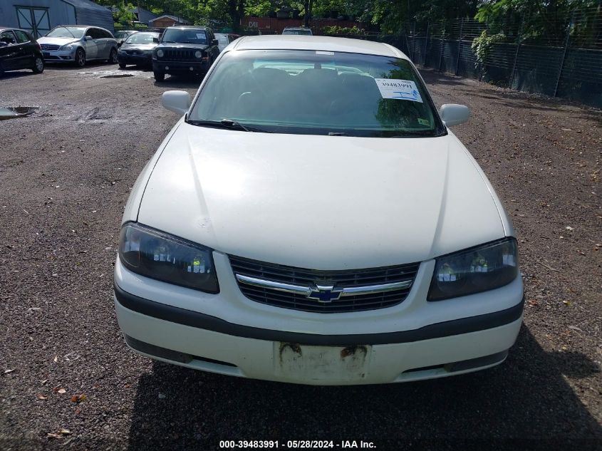 2003 Chevrolet Impala Ls VIN: 2G1WH52K039154662 Lot: 39483991