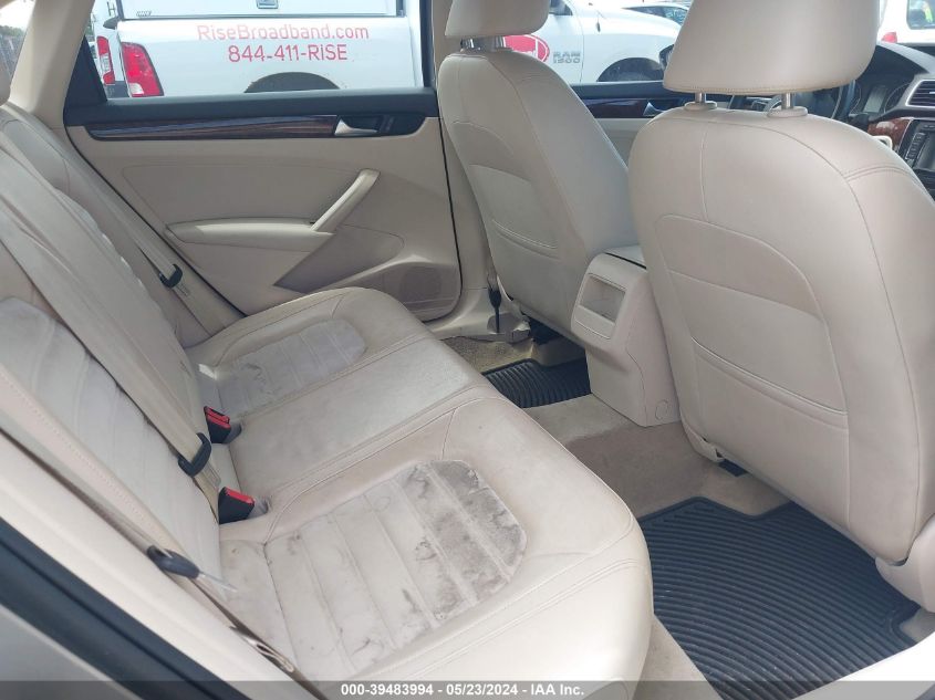 2012 Volkswagen Passat 2.0L Tdi Sel Premium VIN: 1VWCN7A35CC044088 Lot: 39483994