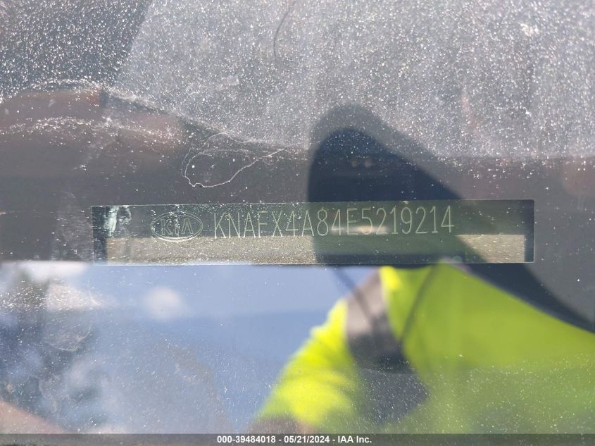 2014 Kia Forte Ex VIN: KNAFX4A84E5219214 Lot: 39484018