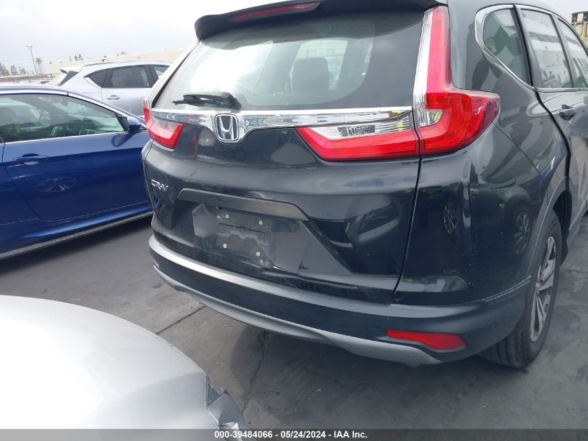 2019 Honda Cr-V Lx VIN: 5J6RW5H39KL004139 Lot: 39484066