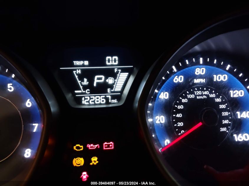 2014 Hyundai Elantra Se VIN: 5NPDH4AE7EH455580 Lot: 39484097