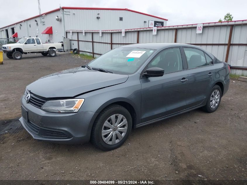 2013 Volkswagen Jetta 2.0L S VIN: 3VW1K7AJ2DM261533 Lot: 39484099