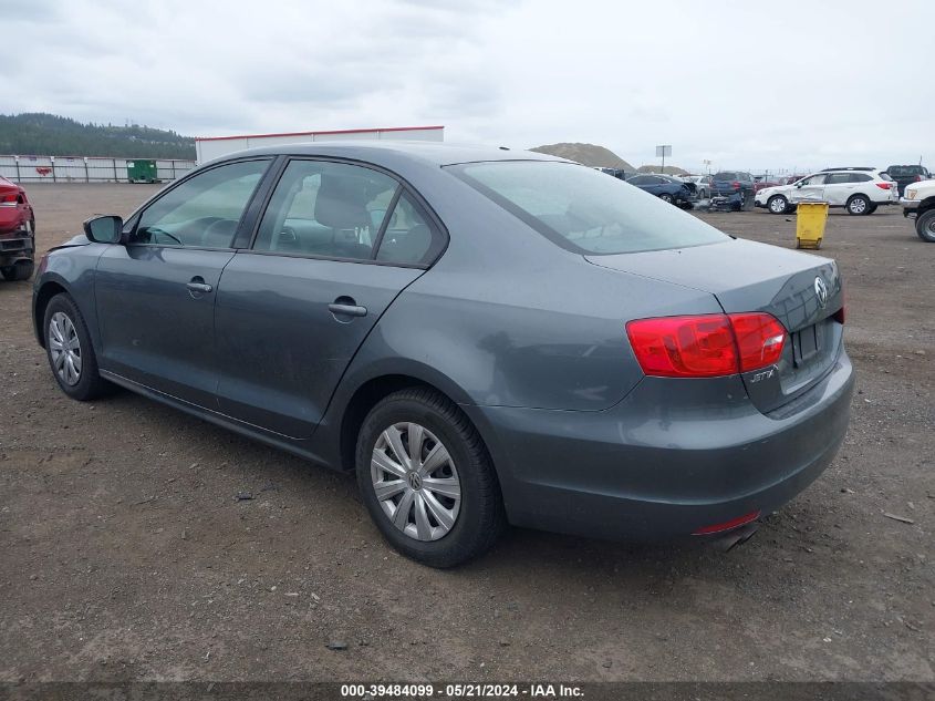 2013 Volkswagen Jetta 2.0L S VIN: 3VW1K7AJ2DM261533 Lot: 39484099