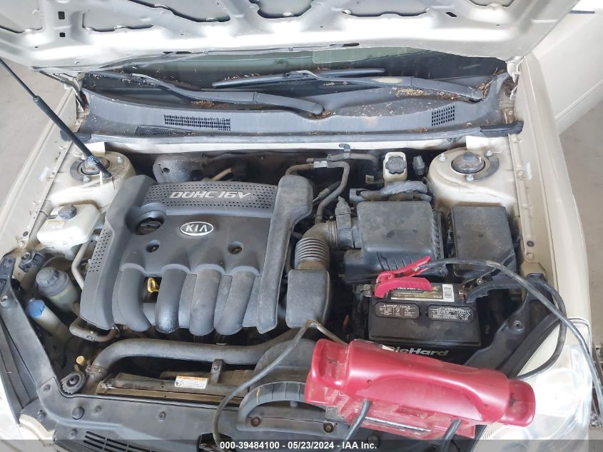 2008 Kia Optima Lx VIN: KNAGE123685248357 Lot: 39484100