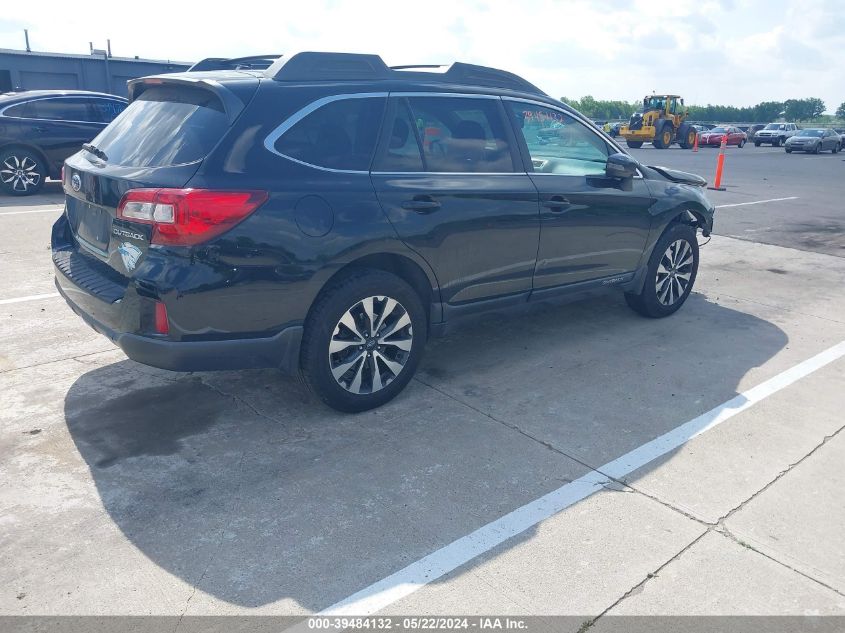 2015 Subaru Outback 2.5I Limited VIN: 4S4BSBNC9F3331681 Lot: 39484132