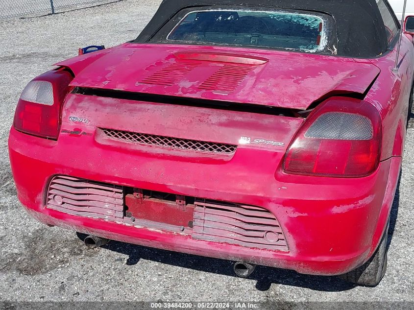 2000 Toyota Mr2 Spyder VIN: JTDFR3203Y0012461 Lot: 39484200
