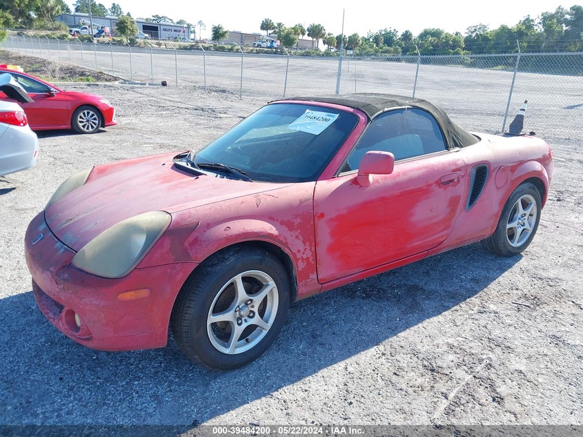 2000 Toyota Mr2 Spyder VIN: JTDFR3203Y0012461 Lot: 39484200