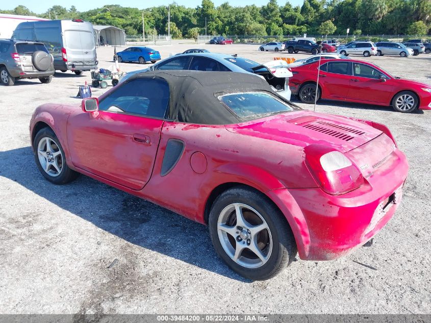 2000 Toyota Mr2 Spyder VIN: JTDFR3203Y0012461 Lot: 39484200