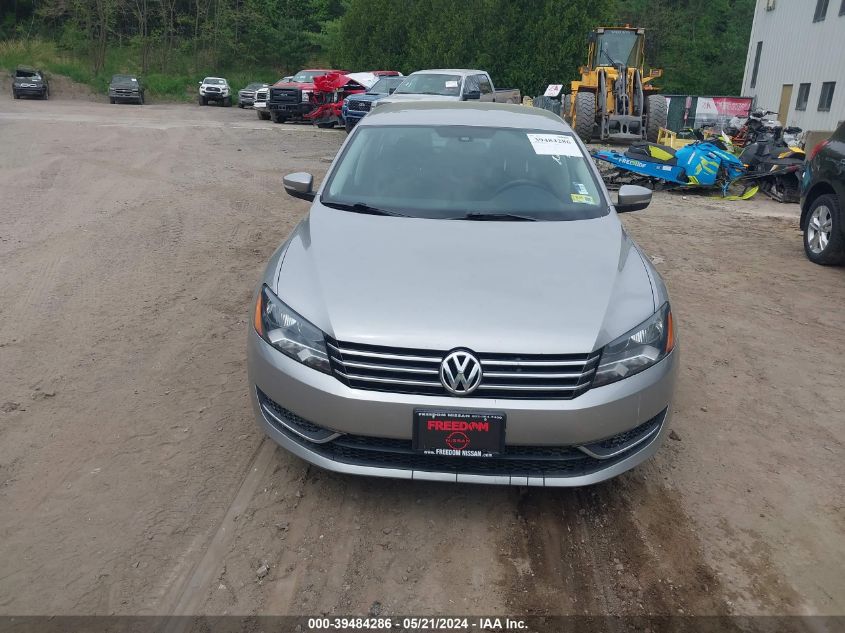 2013 Volkswagen Passat 2.5L S/2.5L Wolfsburg Edition VIN: 1VWAP7A36DC134738 Lot: 39484286