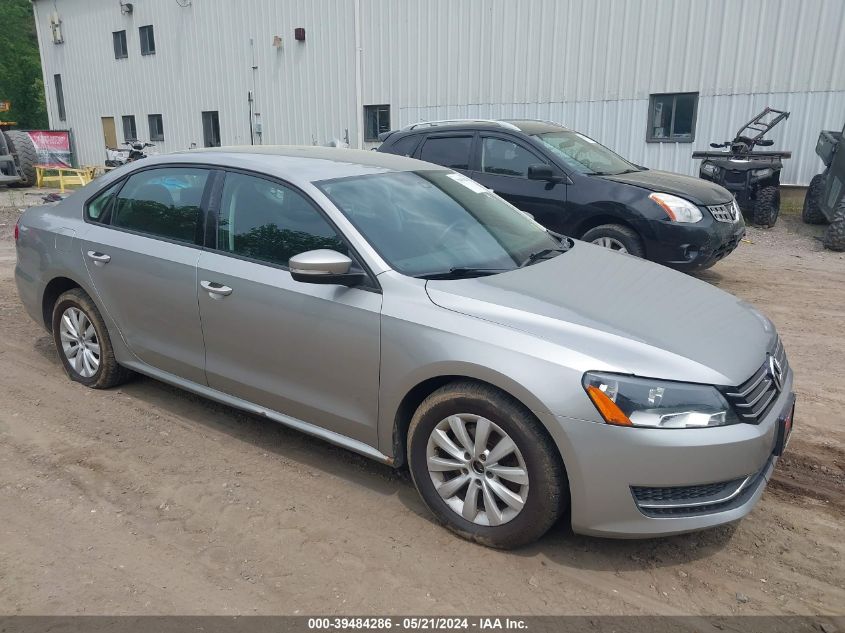 2013 VOLKSWAGEN PASSAT 2.5L S/2.5L WOLFSBURG EDITION - 1VWAP7A36DC134738