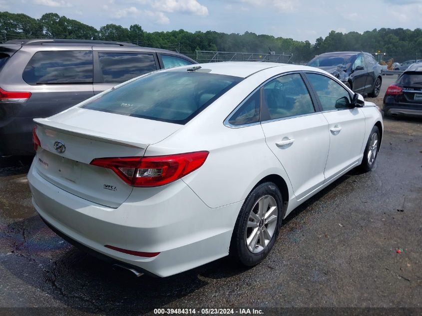 2016 Hyundai Sonata Se VIN: 5NPE24AF8GH326734 Lot: 39484314