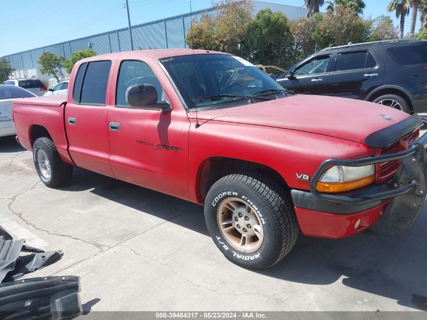 2000 Dodge Dakota Slt/Sport VIN: 1B7GL2AN3YS607182 Lot: 39484317