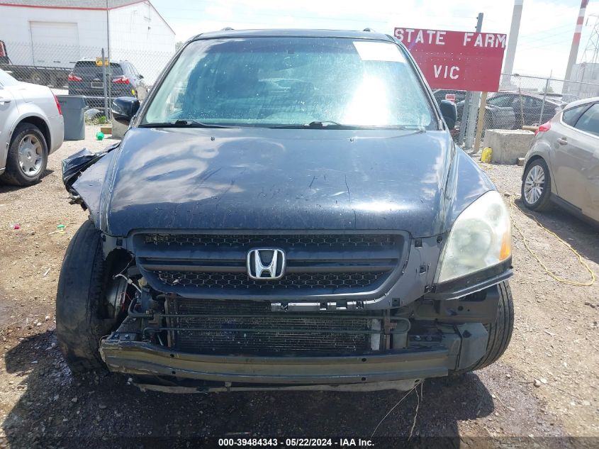 2005 Honda Pilot Ex-L VIN: 5FNYF18555B037786 Lot: 39484343