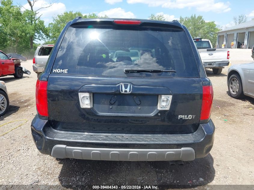 2005 Honda Pilot Ex-L VIN: 5FNYF18555B037786 Lot: 39484343