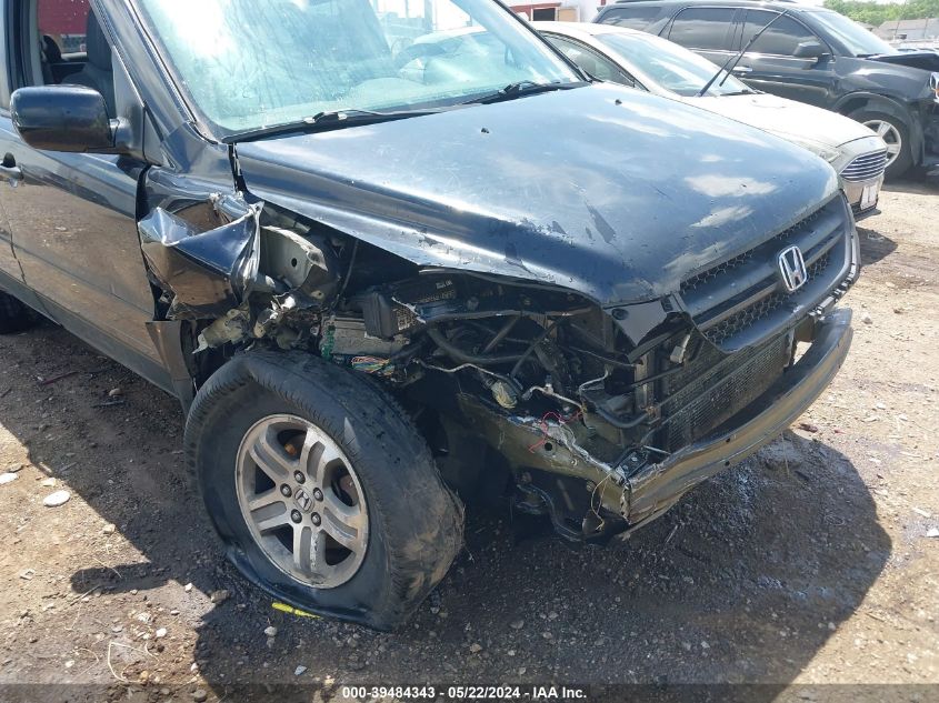 2005 Honda Pilot Ex-L VIN: 5FNYF18555B037786 Lot: 39484343